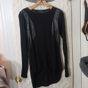 Zara long sleeve hi/lo shirt